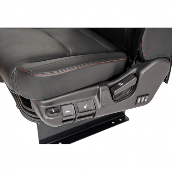 Asiento del conductor con airbag completo de cuero de microfibra para autobús/maletero/autocar