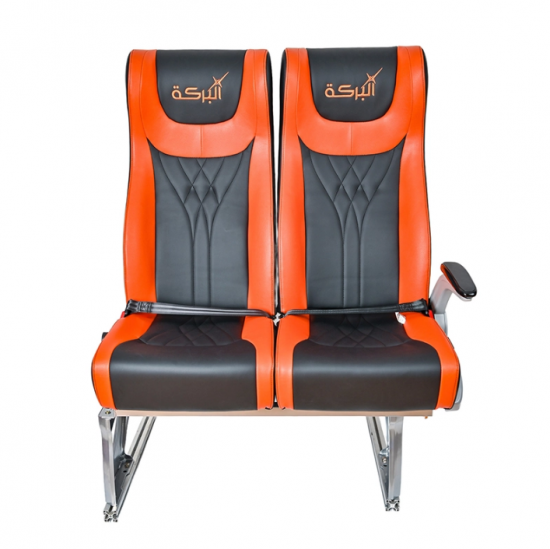 Asiento de pasajero de autobús de fábrica con respaldo reclinable y reposacabezas ajustable