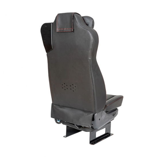 Asiento del conductor con airbag completo de cuero de microfibra para autobús/maletero/autocar
