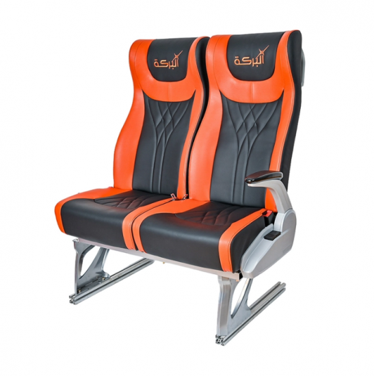 Asiento de pasajero de autobús de fábrica con respaldo reclinable y reposacabezas ajustable