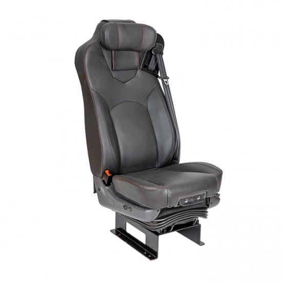 Asiento del conductor con airbag completo de cuero de microfibra para autobús/maletero/autocar