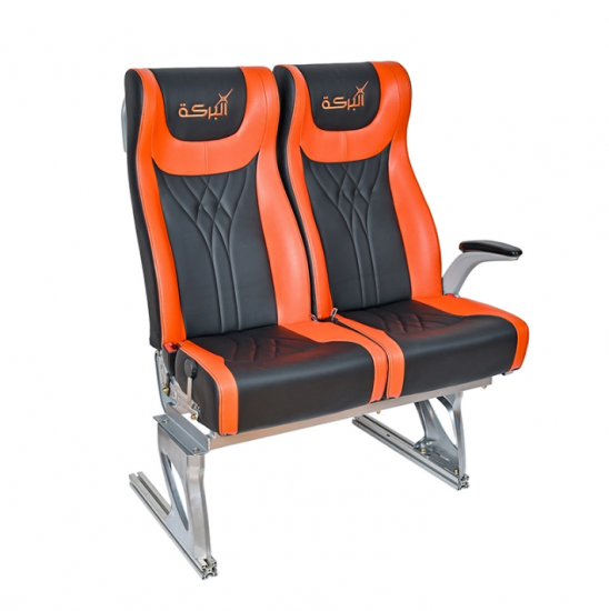 Asiento de pasajero de autobús de fábrica con respaldo reclinable y reposacabezas ajustable