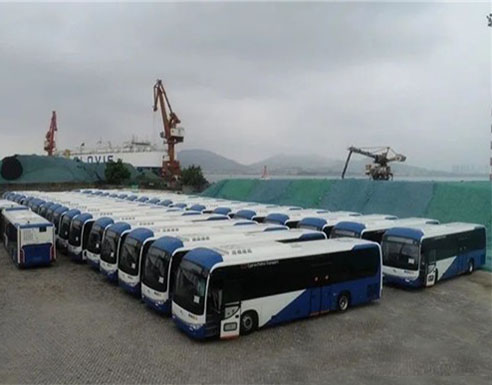 200 unidades de autobuses king long equipados con  Cummins motores para llegar a chipre