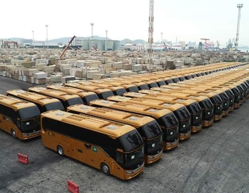 213 unidades de autocares de lujo King Long enviados a Arabia Saudita para su operación